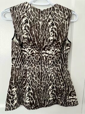 Beautiful Donna Karan Animal Print Top.  Brand New.